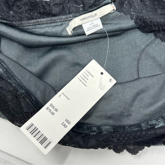Kimchi Blue Ryder Velvet & Lace Mini Dress NWT Size Large - Picture 13 of 16